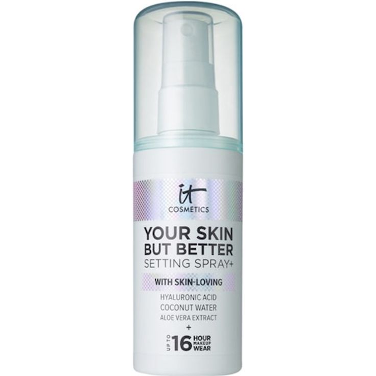 it Cosmetics Your Skin But Better Setting Spray+, 100 ml, Make-up Fixierspray mit Hyaluronsäure und Aloe-Vera, 16 Stunden Haltbarkeit