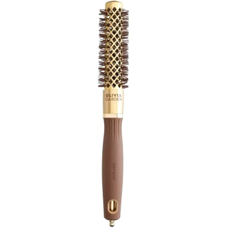 Olivia Garden - Expert Blowout Shine Gold & Brown Hairbrush - 20 – Bild 1