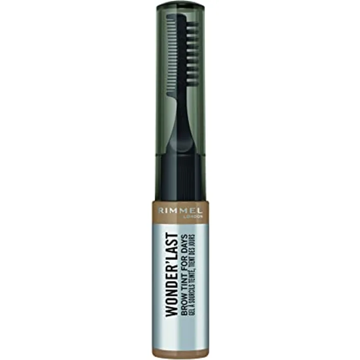 Rimmel Wonder'Last, semipermanente Gel-Augenbrauenfarbe, Farbton 004 Soft Brown, 4.5 ml, langanhaltende Betonung und einfache Anwendung