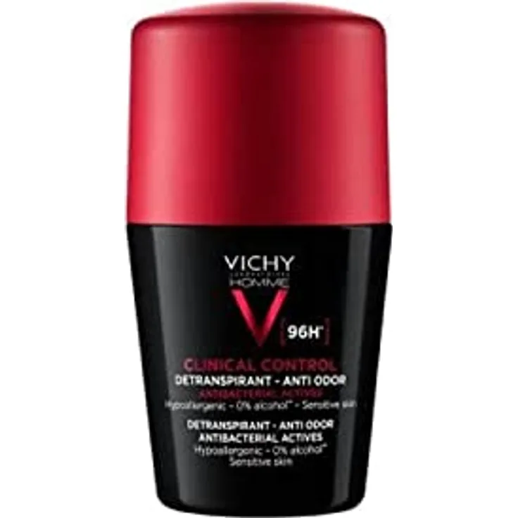 VICHY, HOMME Deo Clinical Control 96H Roll-On, 50 ml.