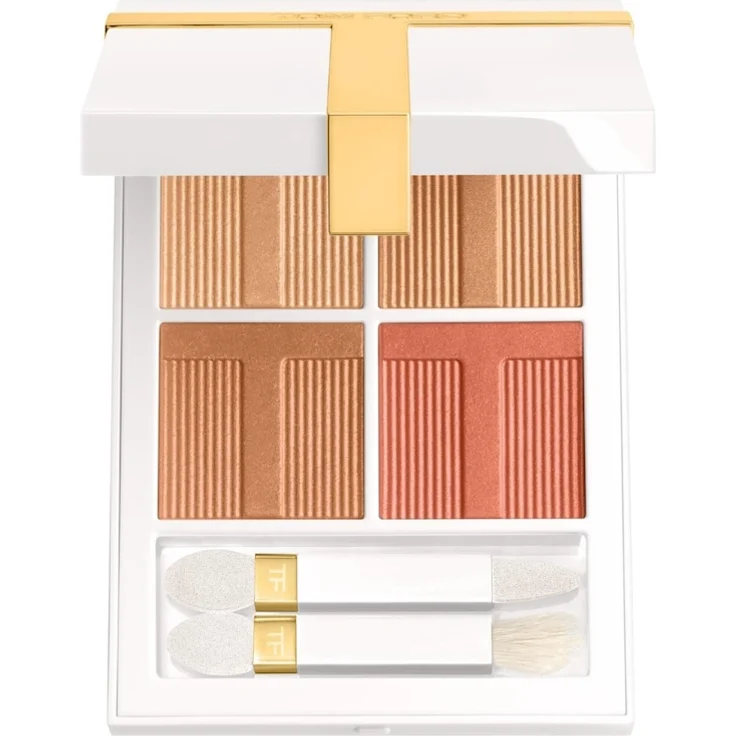 TOM FORD Soleil Eye Color Quad, Lidschatten Palette mit 4 Nuancen in Peach Dawn, 7,2 g
