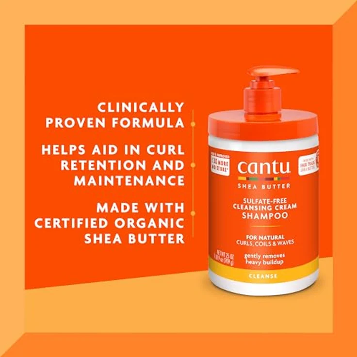 Cantu Shea Butter For Natural Hair Cleansing Cream Shampoo 400 ml – Bild 3