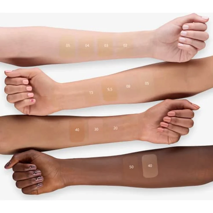 essence stay ALL DAY 16h long-lasting Foundation, Nr. 09.5, Nude, langanhaltend, mattierend, matt, für unreine Haut, vegan, ölfrei, wasserfest, ohne Parfüm, 1er Pack (30ml) – Bild 4