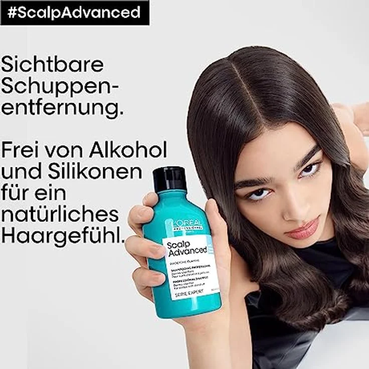 L'Oréal Professionnel Haarshampoo gegen Schuppen bei trockener & fettiger Kopfhaut, Scalp Advanced, Anti-Dandruff Dermo-Clarifier Shampoo, 300 ml – Bild 5