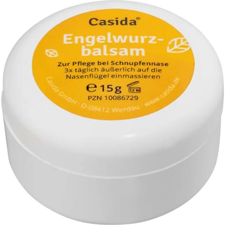 Casida Engelwurzbalsam Baby & Kinder, 15 g, pflanzliche Öle aus biologischem Anbau, dermatologisch getestet, ohne Konservierungsstoffe