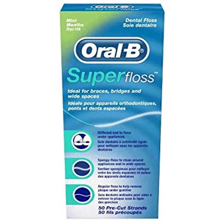 Oral B Zahnseide vorgeschnitten 50 Stück 3er-Pack Zahnseide/Flosser – Bild 4