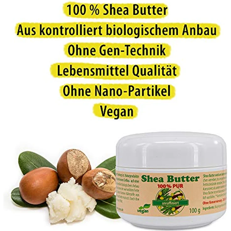 Pharma-Peter SHEA BUTTER unraffiniert und vegetarisch 100% pur, 100 g – Bild 2