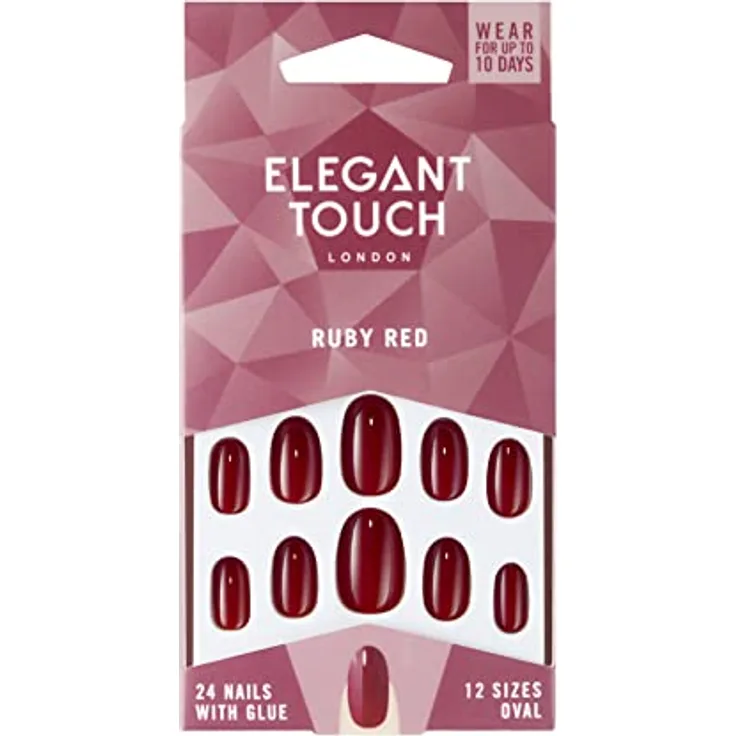 Elegant Touch Colour Nails - Ruby Red Kunstnägel & Nageldesign