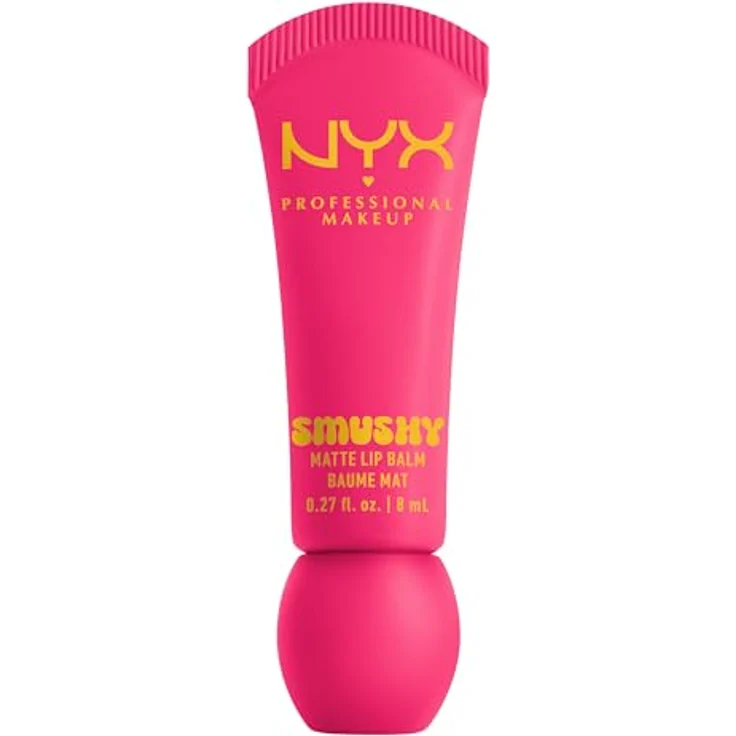 NYX Professional Makeup Smushy Matte Lip Balm, vegane Formel mit aufbaubarer Farbe und süßem Duft, Farbe: Sweet Smack – Bild 1