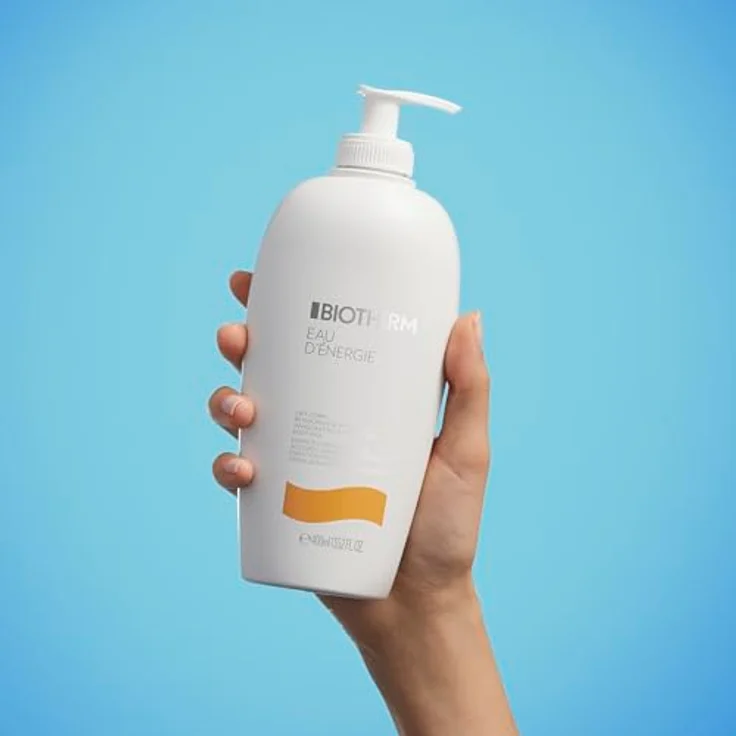 Biotherm Eau d'Énergie Bodylotion, mit Life Plankton, Aprikosenöl und Olivenöl, Bodylotion für intensive Feuchtigkeitspflege, Körpermilch für alle Hauttypen, 400 ml – Bild 2