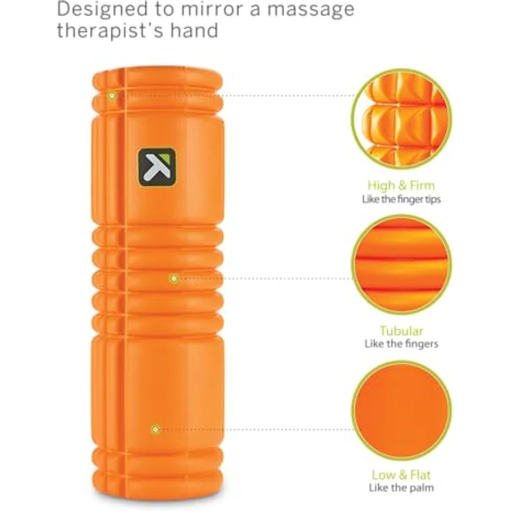 Trigger Point The Grid Vibe Plus, Massagegerät mit Vibrationsfunktion und Distrodensity-Zonen, kabellos, 9 cm Durchmesser – Bild 3