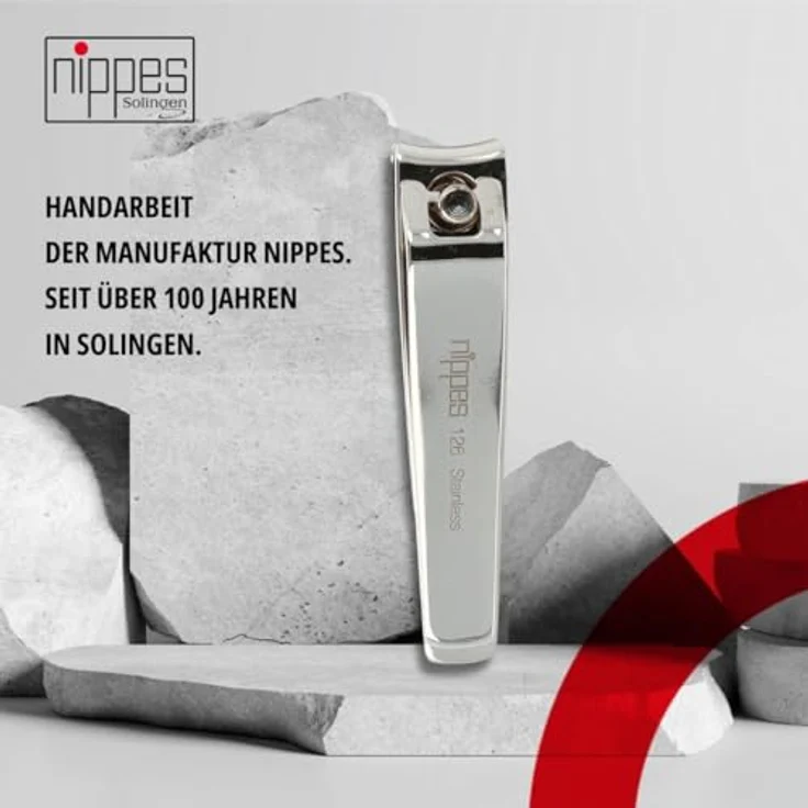 Nippes Nagelknipser 60 mm vernickelt, für feste & harte Nägel, 60 mm, aus rostfreiem Stahl – Bild 5