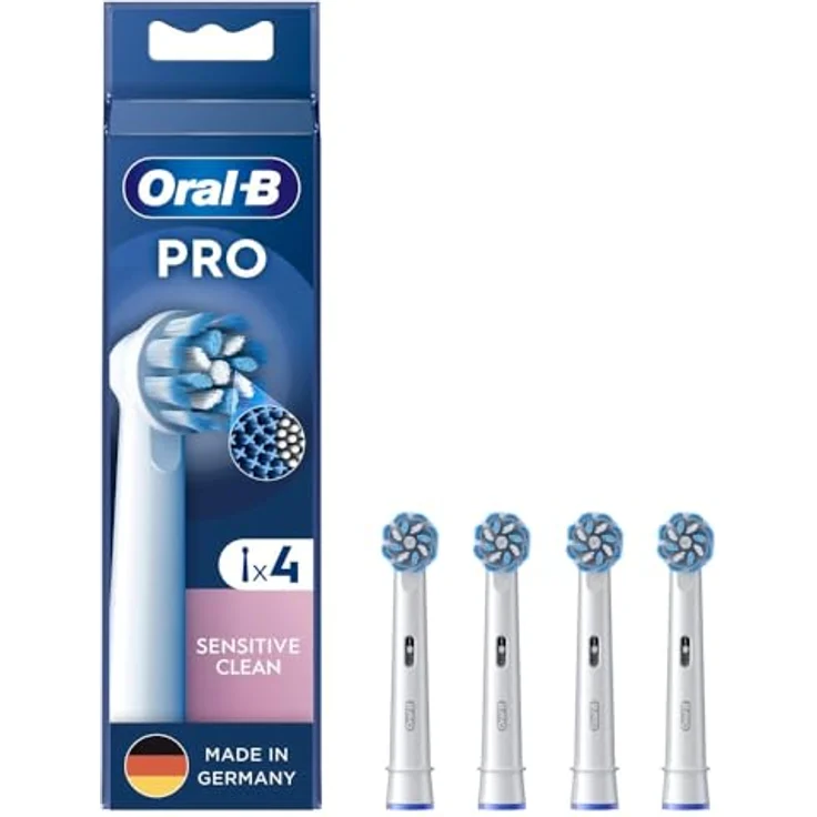 Oral-B Aufsteckbürsten Pro Sensitive Clean, X-förmige Borsten, ultra-weiche Borsten, blau – Bild 2