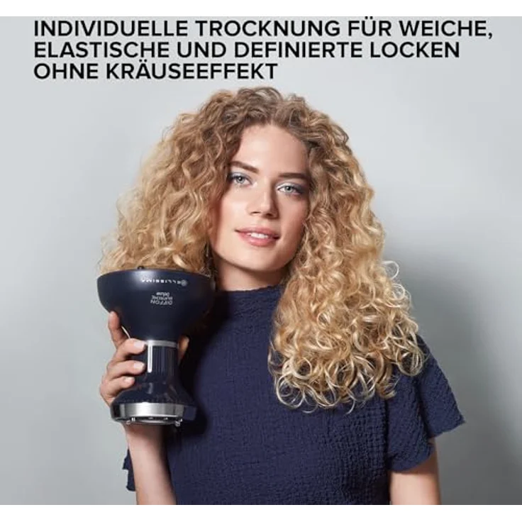 BELLISSIMA Diffon Supreme Deluxe, Heißluftdiffusor für lockiges Haar, Keramik mit Keratin Technologie, XL Diffusor, 3 Temperaturstufen + Ionisator, schonendes Trocknen, Beauty Bag – Bild 3