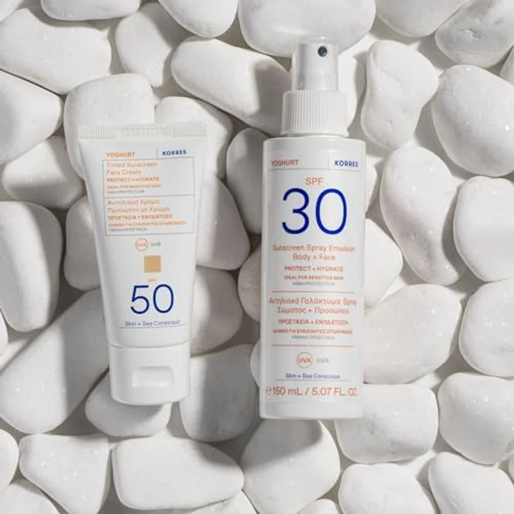KORRES Yoghurt Sunscreen Spray Emulsion Body + Face SPF 50+, wasserresistent, 150 ml – Bild 2