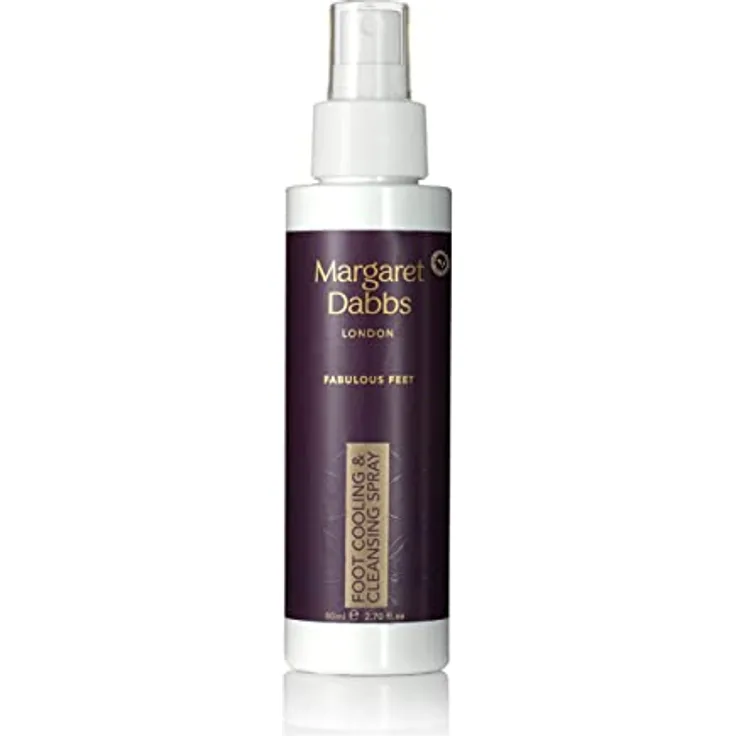 Margaret Dabbs Fabulous Feet Foot Cooling and Cleansing Spray 80ml - Relieves Tired and Aching Feet, Vegan Friendly Formula