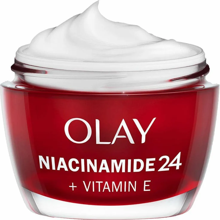 Olay Niacinamide 24 Vitamin E Tagescreme, Feuchtigkeitspflege mit schneller einziehender Textur, 50ml