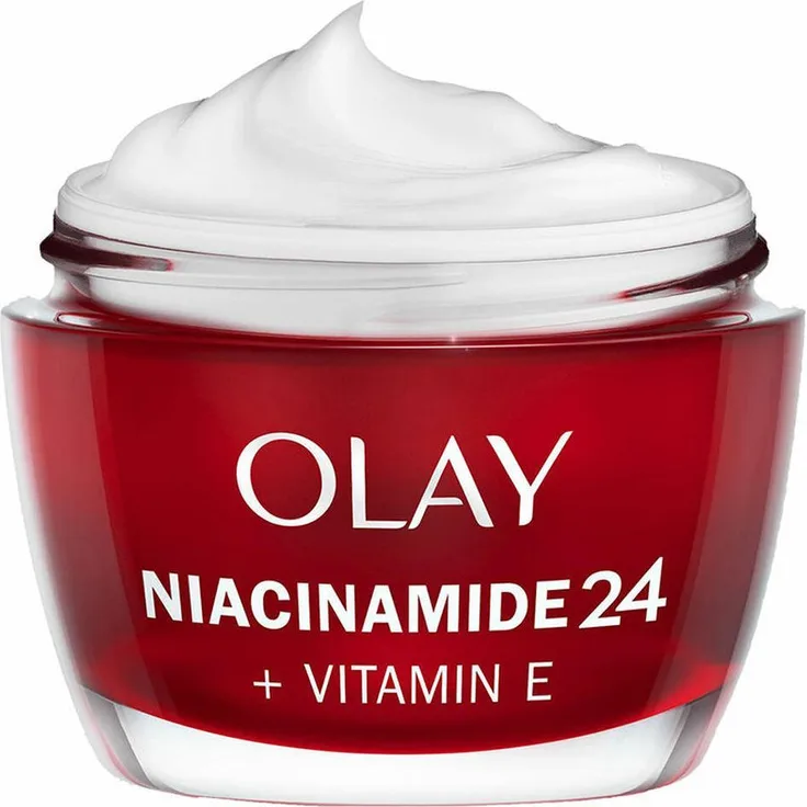 Olay Niacinamide 24 Vitamin E Tagescreme, Feuchtigkeitspflege mit schneller einziehender Textur, 50ml
