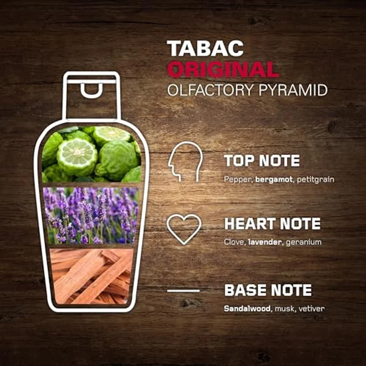 Tabac Original Bade- und Duschgel für Männer, 200 ml, klassischer maskuliner Duft mit würzigen, holzigen und moschusartigen Noten, pflegende Formel für Frische und Feuchtigkeitsversorgung der Haut – Bild 5