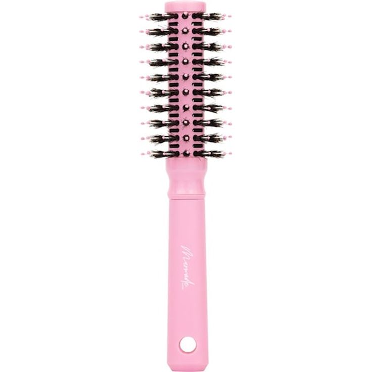 Mermade Hair Round Brush, Rundbürste in Rosa und Schwarz, hitzebeständige Borsten, für frizzfreies Styling