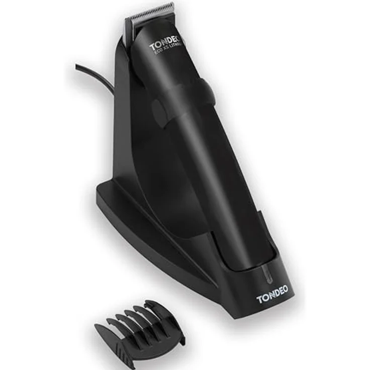 TONDEO Haarschneidemaschine XS LITHIUM BLACK | Barttrimmer Herren inklusive Ladestation und Aufsteckkamm für 5 verschiedene Schnittlängen | Haarschneider für Bart und Konturen – Bild 1