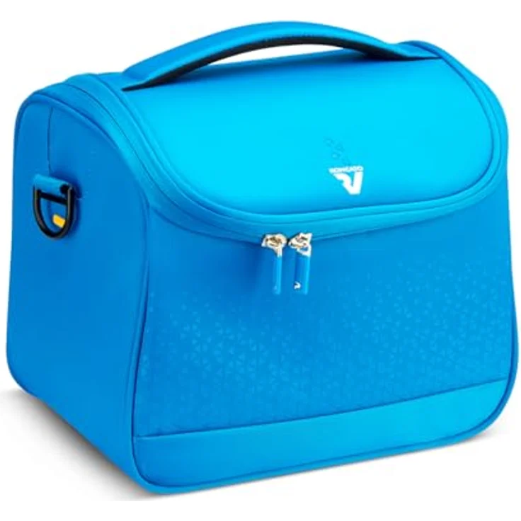 Roncato Crosslite Beautycase, 27 cm, Denim Blau, 100% PET, 27 x 17 x 26 cm – Bild 1