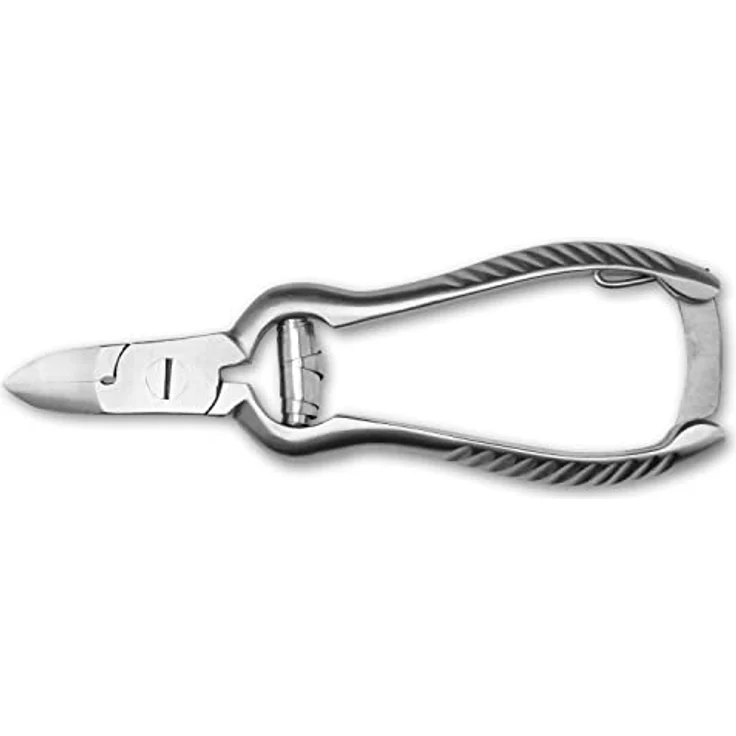 K-Pro Fußnagelzange, Profi-Zange aus Edelstahl für starke, dicke & harte Zehennägel, 14 cm gebogen mit Pufferfeder, Anti-Rutsch-Griff, ideal für Senioren & Diabetiker – Bild 5
