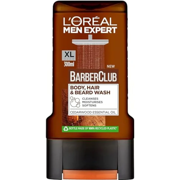 L'Oréal Men Expert Barber Club Shampoo für Bart, Haare und Körper 300 ml – Bild 1