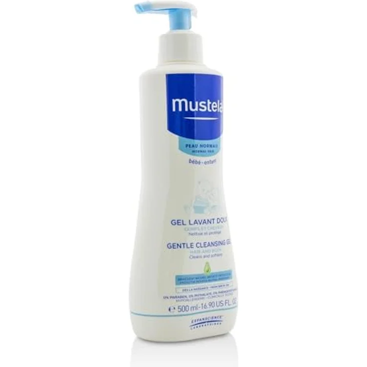 Mustela Bébé-Enfant Sanftes Reinigungsgel 500 ml - Normale Haut mit reinigender Wirkung – Bild 3