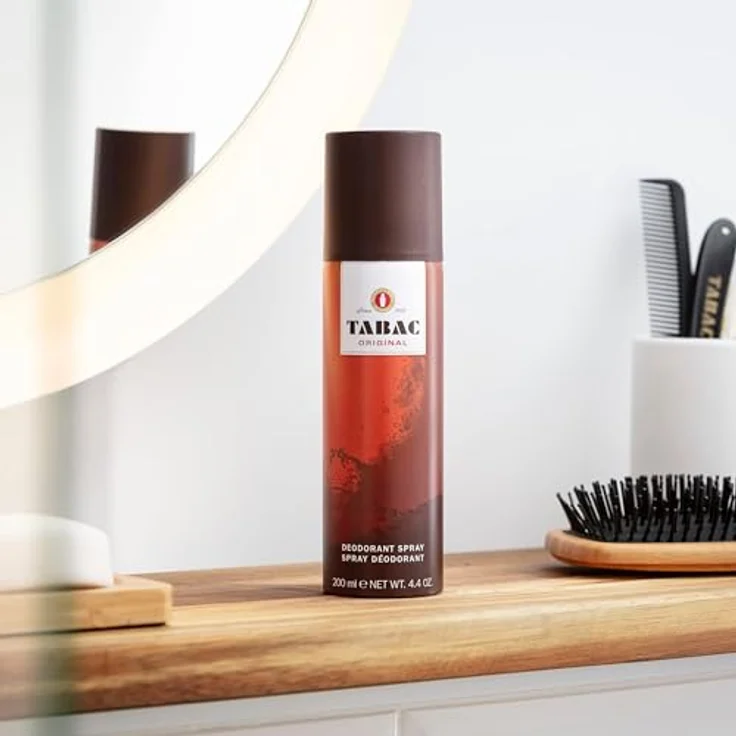 Tabac Original Deodorant Original, 200 ml Aerosol Spray mit maskulin-herbem Duft und 24 Stunden Schutz gegen Körpergeruch – Bild 2