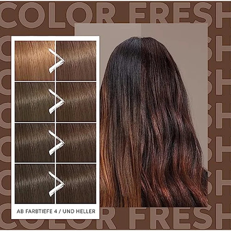 Wella Professionals Color Fresh Mask Chocolate Touch Haarkur - Pflegende Tönung mit Avocadoöl - für braunes Haar - 500 ml – Bild 5