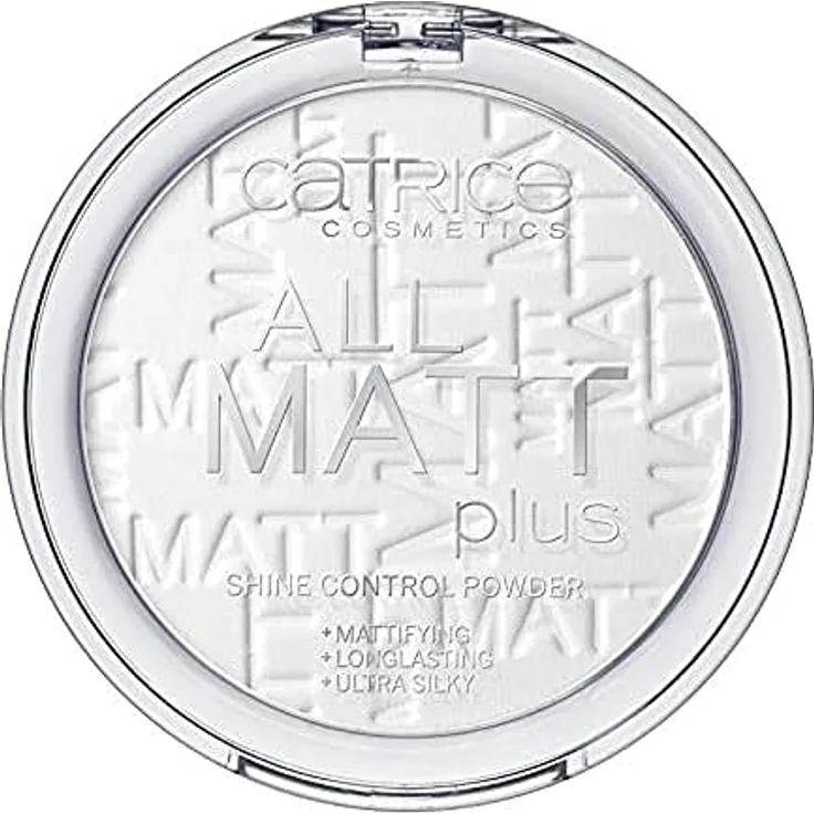 Catrice All Matt Plus Shine Control Powder, Puder, Nr. 001 Universal, weiss, für Mischhaut, fixierend, langanhaltend, mattierend, matt, transluzent, vegan, Nanopartikel frei (10g)