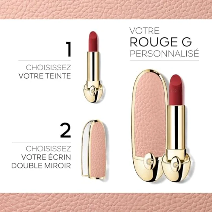 GUERLAIN Rouge G Luxus-Lippenstift, Farbton 772 Le Rose Bourbon Velvet, 3,5 g für Damen – Bild 2