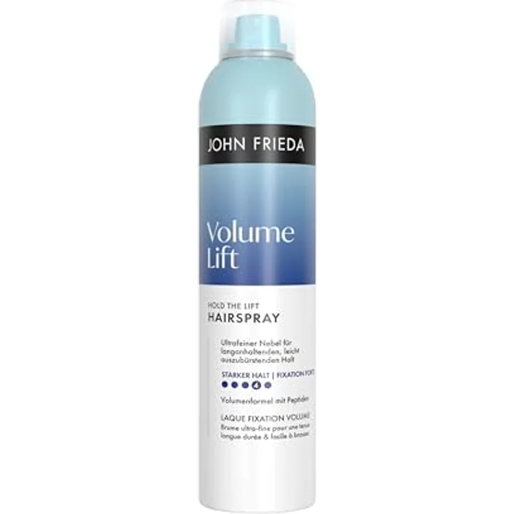 John Frieda Volume Lift Hold The Lift Haarspray, 250ml für feines Haar, langanhaltender Halt, vegane Formel, ultrafeiner Sprühnebel, 100% recycelte Verpackung – Bild 1