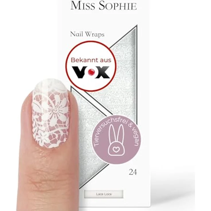 Miss Sophie Nagelfolie Lace Love Nageldesign 24 Stück – Bild 2