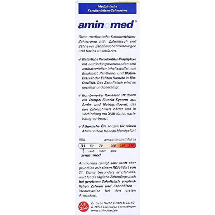 Aminomed Kamillen Zahncreme 75 ml – Bild 2