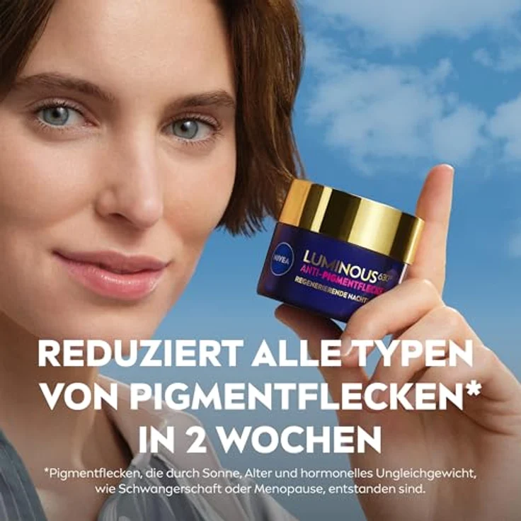 Nivea LUMINOUS630 Anti-Pigmentflecken Nachtcreme, Regenerierende Feuchtigkeitspflege mit Hyaluronsäure, 50ml – Bild 5