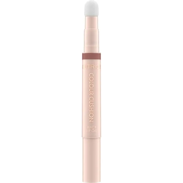 Catrice Colour Cushion Juicy Lip Oil Nr. 050, Nude, pflegender Lipgloss mit glänzendem Finish, vegan, 1.8ml