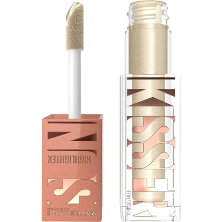 MAYBELLINE NEW YORK Sunkisser flüssiger Aufheller, Farbton 21 All Star, 4.7 ml, lichtreflektierende Pigmente für strahlenden Teint