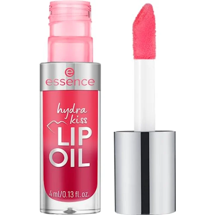 essence hydra kiss LIP OIL, Lipgloss, Nr. 03, Rot, feuchtigkeitsspendend, pflegend, mit Ölen, glänzend, vegan, ohne Parabene, ohne Mikroplastikpartikel, Nanopartikel frei, 1er Pack (4ml) – Bild 2
