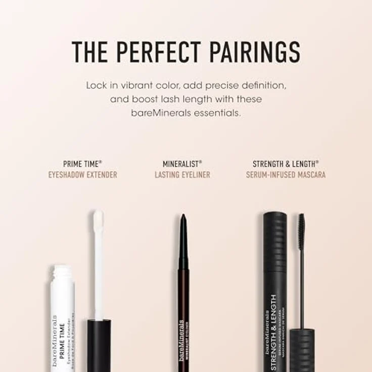 bareMinerals Shimmer Lidschatten Cultured Pearl, 0,57 g mit langanhaltendem schimmerndem Finish – Bild 6