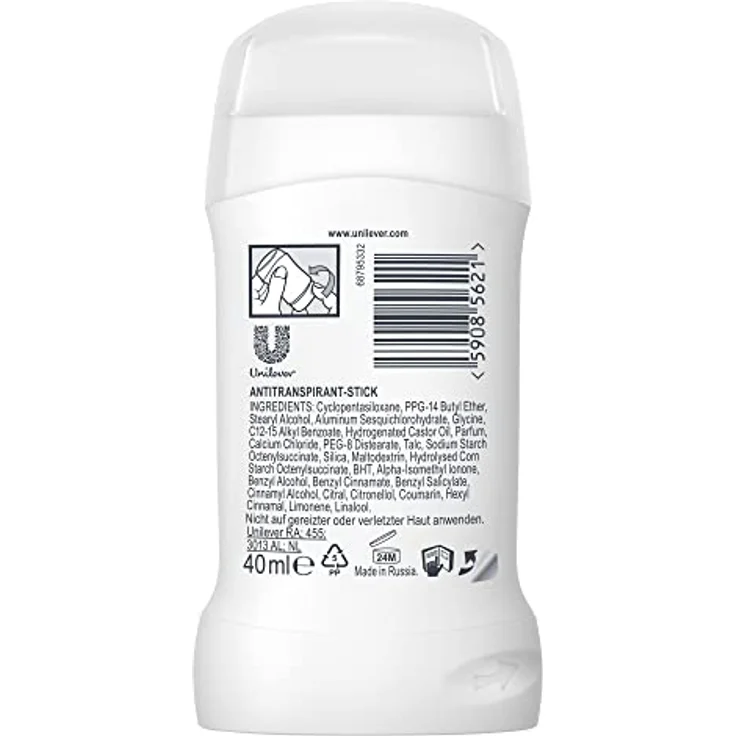 Rexona Maximum Protection Anti-Transpirant Deo Stick Antibakterieller Deo-Schutz gegen starkes Schwitzen und Körpergeruch ohne Alkohol 40 ml 6 Stück – Bild 3