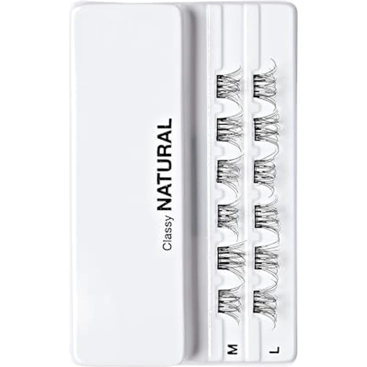 KISS imPRESS Just Press & GO ! knotenfreie Bündel mit selbstklebenden Wimpern Classy Natural 12 St. – Bild 7