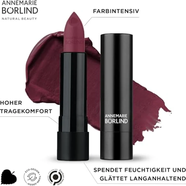 ANNEMARIE BÖRLIND LIPPEN EFFECTIVE NATURAL BEAUTY Lipstick Matt Passion Power (4,2g) - Intensive Farben mit Matt-Effekt, Hyaluron Spendet Feuchtigkeit & Glättet, Vegan – Bild 2