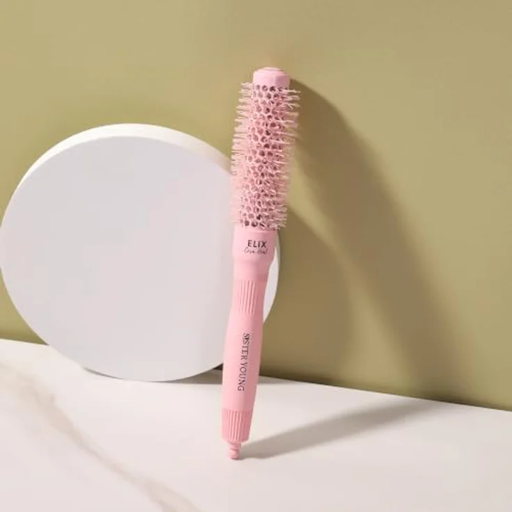 Sister Young ELIX NV-25 Rundbürste, 25 mm keramische Thermo-Stylingbürste für kurzes Haar und Ponys, hitzebeständig, antistatische Borsten – Bild 2