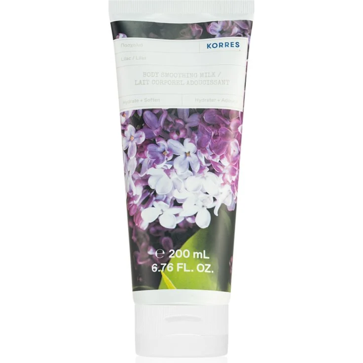 Korres Lilac Bodylotion, 200 ml, feuchtigkeitsspendende Lotion mit Blumenduft für Damen – Bild 1