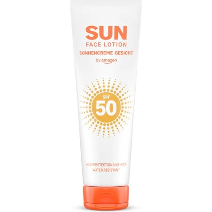by Amazon Face Sun Lotion 50 LSF, 100 ml – Anti-Aging Sonnenschutz, hoher UVB+UVA Schutz, wasserabweisend, schnelle Absorption