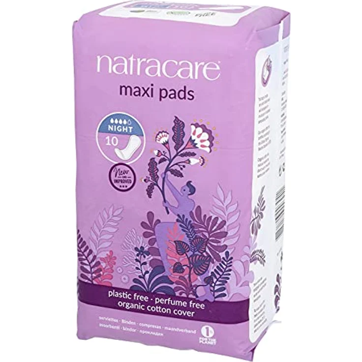Natracare COMPRESS NACHT Damenbinden, 10 Einheiten, bio, chlorfrei, kunststofffrei, biologisch abbaubar, latexfrei – Bild 4