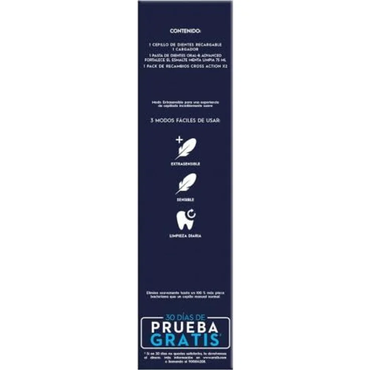 Braun Oral-B Pro Vitality, elektrische Zahnbürste mit 2 Ersatzköpfen und Advance Zahnpasta – Bild 5