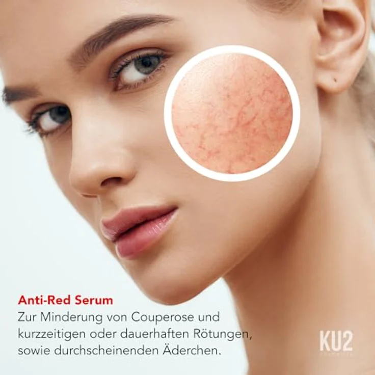 KU2 Cosmetics Anti-Red Ultra Sensitiv Serum, Beruhigendes Serum gegen Rötungen & Irritationen, Stärkt die Hautbarriere & spendet Feuchtigkeit, für sensible Haut, Made in Germany, 30 ml – Bild 4